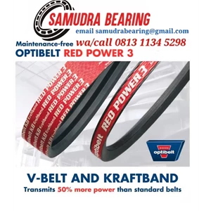 V-BELT AND KRAFTBAND OPTIBELT RED POWER 3 PT. SAMUDRA BEARING